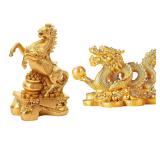 Chinese New Year Ornaments Horse Statue 2026...
