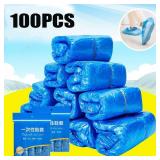 100PCS Portable Waterproof Boot Covers Plastic...