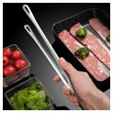 Kitchen Tongs Stainless Steel Barbecue Tongs...