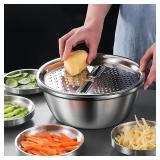 3PCS/1Set Vegetable Slicer, Stainless Steel...