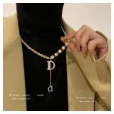 Design Sense Micro Setting Zircon D Letter...