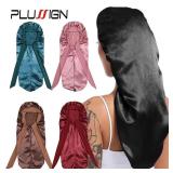 Long Satin Bonnet Solid Color Extra Large Sleep...