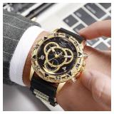 Men?s Watch Fashion Silicone Band Analog Quartz...