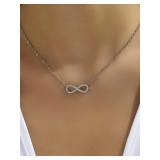 Fashion Simple Stainless Steel Infinity Pendant...