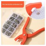 Snap Button Kit With Hand Pressure Pliers 50pcs...