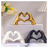 Resin Love Gesture Sculpture Desktop Decoration...