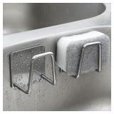 1pc Stainless Steel Sink Sponge Rack For Sponge...