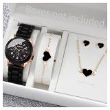 5/6PCS Women Watches Fashion Silicone Band...