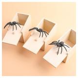 Tricky Toy Simulation Spider Wooden Box Spoof...