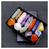 14pcs/box Natural Stone 7 Chakra Points Crystal...