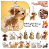 Transparent Dog Hair Storage Container Adorable...