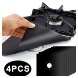 4 Piece Gas Stove Protector Cooker Lid Liner...