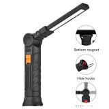 Portable COB LED Flashlight USB Rechargeable...