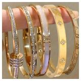 ZAKOL 5/1pcs Sparkling Zirconia Inlaid...