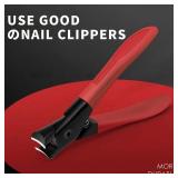 Large Opening Nail Clippers Gray Nail Trimmer...