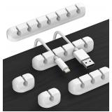 VIKEFON Cable Cord Wire Organizer Silicone USB...