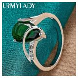 URMYLADY 925 Sterling Silver Water Drop...