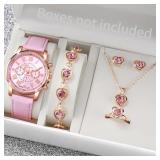 5/6PCS Fashion Women's Quartz Watch Leather...