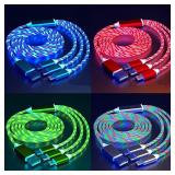 Glowing LED 3 IN 1 Cable For Samsung Xiaomi...