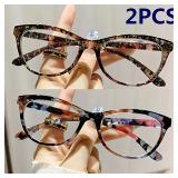 2pcs New Cat Eye Reading Glasses Summer...