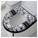 1Pcs Thickened Toilet Seat Zipper Toilet Cover...