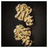 1pair Luxury Geometric Irregular Earrings For...