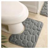 Washroom toilet foot mat U-shaped floor mat...
