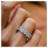 Huitan Pear Cubic Zircon Promise Rings for...