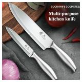 Stainless Steel Kitchen Knife, Multifunctional...