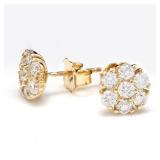 Huitan Luxury Gold Color Brilliant Cubic...