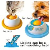 Pet Lick Mat Yogurt Licking Plate Slow Feeder...