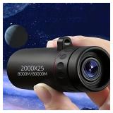 2025 2000X25 HD Monocular Telescope, Compact...