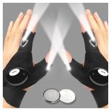 LED Half Finger Glove for Men Women Outdoor...