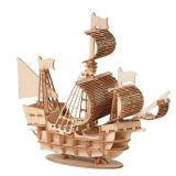 1PC 3D Sailboat Wooden Puzzle Assembly Model...