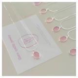 925 Sterling Silver Pink Crystal Moonstone...