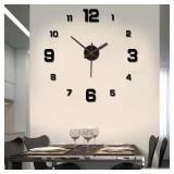 3D Creative Frameless DIY Wall Hanging Clock...