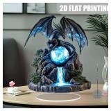 2D Bohemian 8in Acrylic Black Dragon Wings...