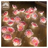 30LEDS Cherry Blossom Light Fairy String Night...