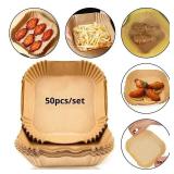 50Pcs Air Fryer Disposable Paper Non-Stick...