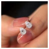 Huitan Delicate Water Drop Shaped Stud Earrings...