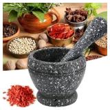 Resin Setmortar and Pestle Garlic Herb Spice...