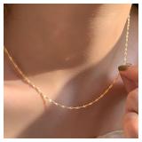 Exquisite Gold Plated Stainless Steel Thin...