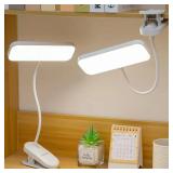 Clip-on LED USB charging desk lamp for college...