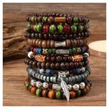 10pcs Vintage Bohemia Men's Bracelets - Fashion...