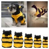 Bee Pet Puppy Coat Apparel Outfit Fleece...