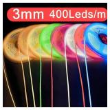 3mm Ultra Thin 12V Colorful COB LED Strip...