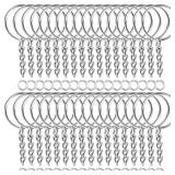 30pcs Silver Plated Metal Blank Keyring...
