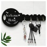 1 Piece Bohemian Style Country Wooden Key Stand...