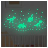Glow-in-the-Dark Cartoon Dinosaur Wall Stickers...