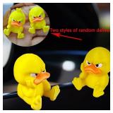 2pcs 3D Printed Angry Duck Car Decorations for...